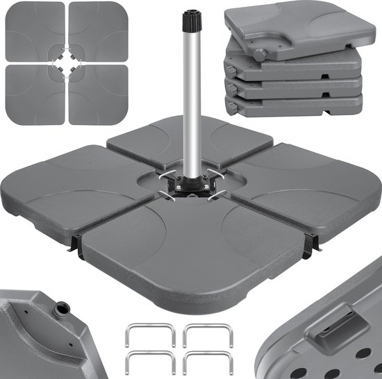 DOPPLER Parasolvoet graniet 40 kg 45x45x8 cm kopen