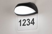 Lumidora Wandlamp 73749 - Voor buiten - SICILY - Ingebouwd LED - 7.0 Watt - 550 Lumen - 3000 Kelvin - Zwart - Kunststof - Buitenlamp - IP54