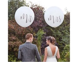 *** Mister and misses ballon - Folieballon - Huwelijk - Mr & Mrs ballon - Trouwballon - Trouwen - voor huwelijk