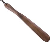 Chausse-pied en bois Chausse-pied en bois long 38 cm avec trou de suspension, Chausse-pied robuste en bois de noyer pour hommes, femmes, Enfants et personnes âgées