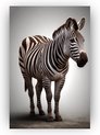 Zebra donker portret