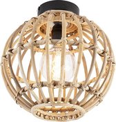 QAZQA canna - Landelijke Plafondlamp - 1 lichts - Ø 300 mm - Naturel - Woonkamer | Slaapkamer | Keuken