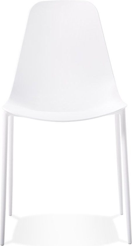 Chaise Alterego Witte 'FELIZ' en plastique et métal pour usage intérieur/extérieur