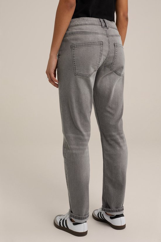 WE Fashion Dames mid rise boyfriend jeans met superstretch - Curve
