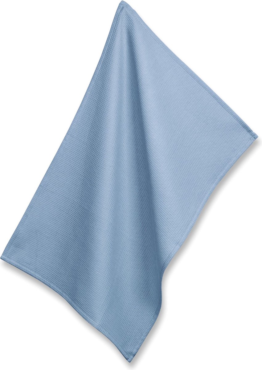 Kela Keuken - Tia Theedoek Set van 4 Stuks - Kunststof - Blauw