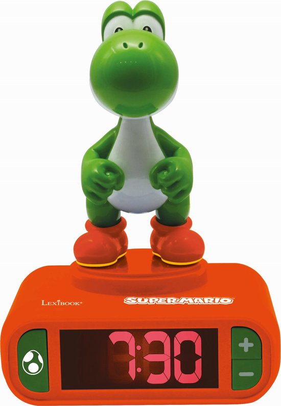 Wekker Super Mario 3D avec veilleuse et sons