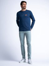 Petrol Industries - Heren Seaham Gekleurde Slim Fit Jeans Pearl City jeans - Blauw - Maat 32