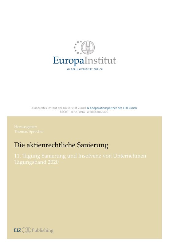 Die aktienrechtliche Sanierung - cover