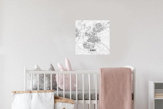 Stickers Stickers muraux - Plan de la ville Almelo - 30x30 cm - Feuille adhésive - Carte