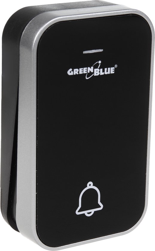 GreenBlue - Deurbel - kinetische / batterijloze / draadloze - 38 melodieën - bereik tot 200m, IP44, GB157 B - Zwart — afbeelding 2