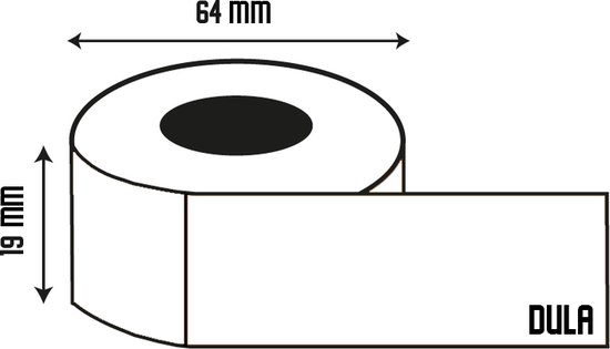 DULA Dymo Compatible labels - Wit - 1933085 - 2112284 - Duurzame ...