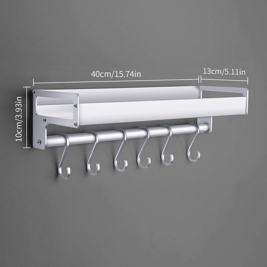 Stang Keukengerei Zwart - Metaal / Storage Rack / ST-ST Stang Keukengerei Zwart - Metaal / Storage Rack / ST-ST