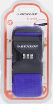 x2 - Sangle de bagage Dunlop bleu - 200 x 5 cm - Sangle de valise - Sangle de valise - Sangle de bagage