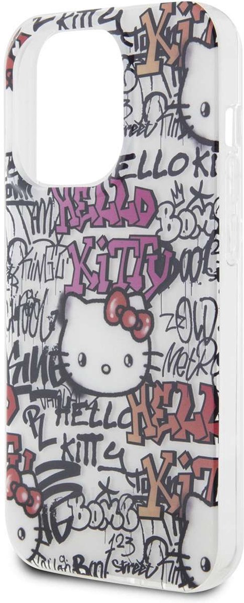 Hello Kitty iPhone 15 Pro Max TPU Back Cover hoesje - Kitty Face - Wit