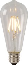 Lucide ST64 Classe B - Lampe à filament - Ø 6,4 cm - LED Dim. - E27 - 1x7W 2700K - Transparente