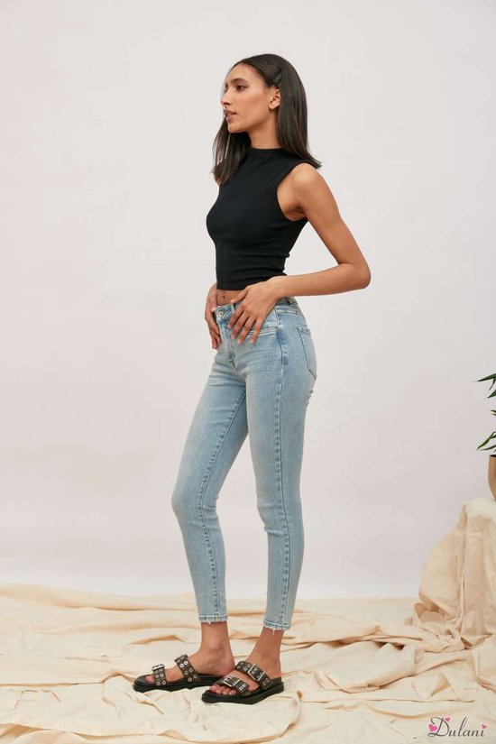 Broek Toxik3 middelhoge taille slim fit light jeans