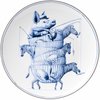 Plaque murale Zebra | Heinen Delft Bleu | Redmer Hoekstra | Bleu de Delft | Souvenir