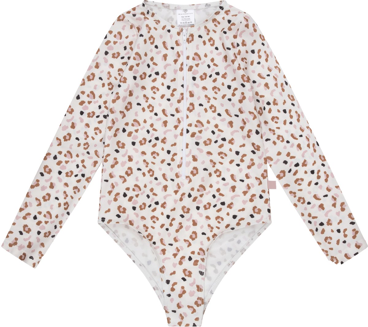 Swim Essentials UV Badpak Meisjes Met Lange Mouwen - Kaki - Leopard — afbeelding 8
