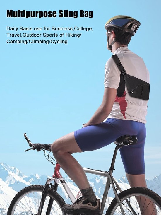 Lichtgewicht Dagrugzak Lichtgewicht Schouder Rugzak WFX Sling Rugzak Een Riem – Lichtgewicht & Waterdicht | Anti-Diefstal Rugzak Voor Outdoor Wandelen Fietsen Reizen Tas Schoudertas Heren
