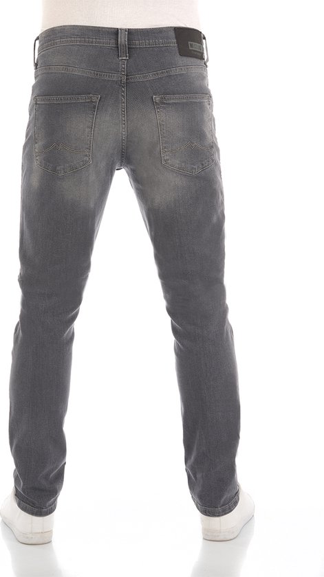 Mustang Heren Jeans Broeken Vegas slim Fit Grijs Volwassenen Denim Jeansbroek Spijkerbroek heren