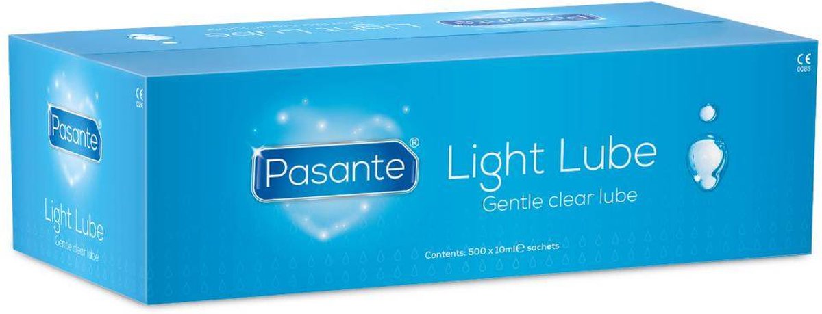 Goedkoopste Pasante Light Lube 10ml sachets glijmiddel op waterbasis 500 stuks (grootverpakking