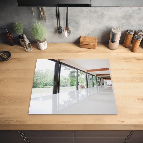 KitchenYeah® Inductie beschermer 59x52 cm - Moderne keuken en glazen ramen - Kookplaataccessoires - Afdekplaat voor kookplaat - Inductiebeschermer - Inductiemat - Inductieplaat mat