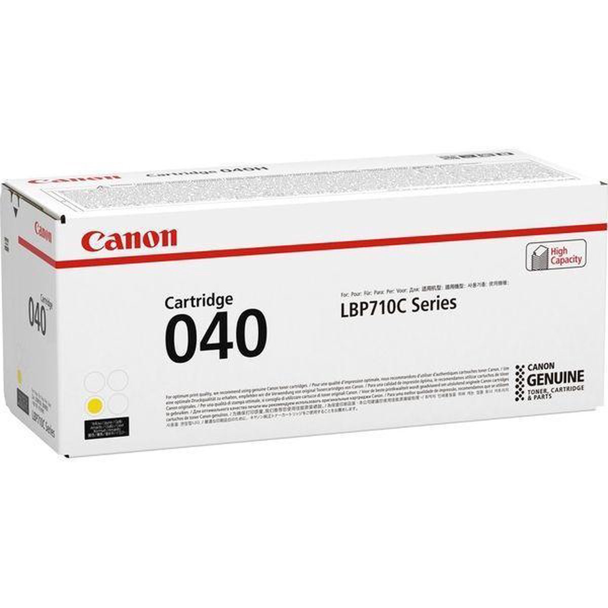 CANON 040Y toner yellow standard capacity yield 5.400