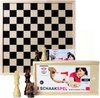 Afbeelding van het spelletje Houten schaakstukken en schaakbord 40 x 40 cm - Schaaksets