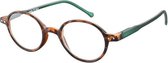 Lookofar Leesbril Le-0189b Lennon Bruin/groen Sterkte +2.50