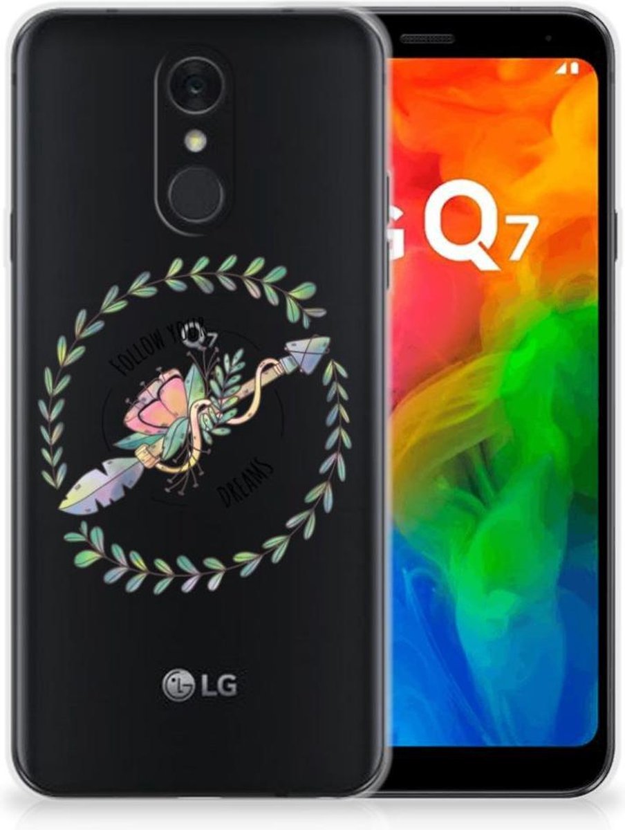 LG Q7 Telefoonhoesje met Naam Boho Dreams