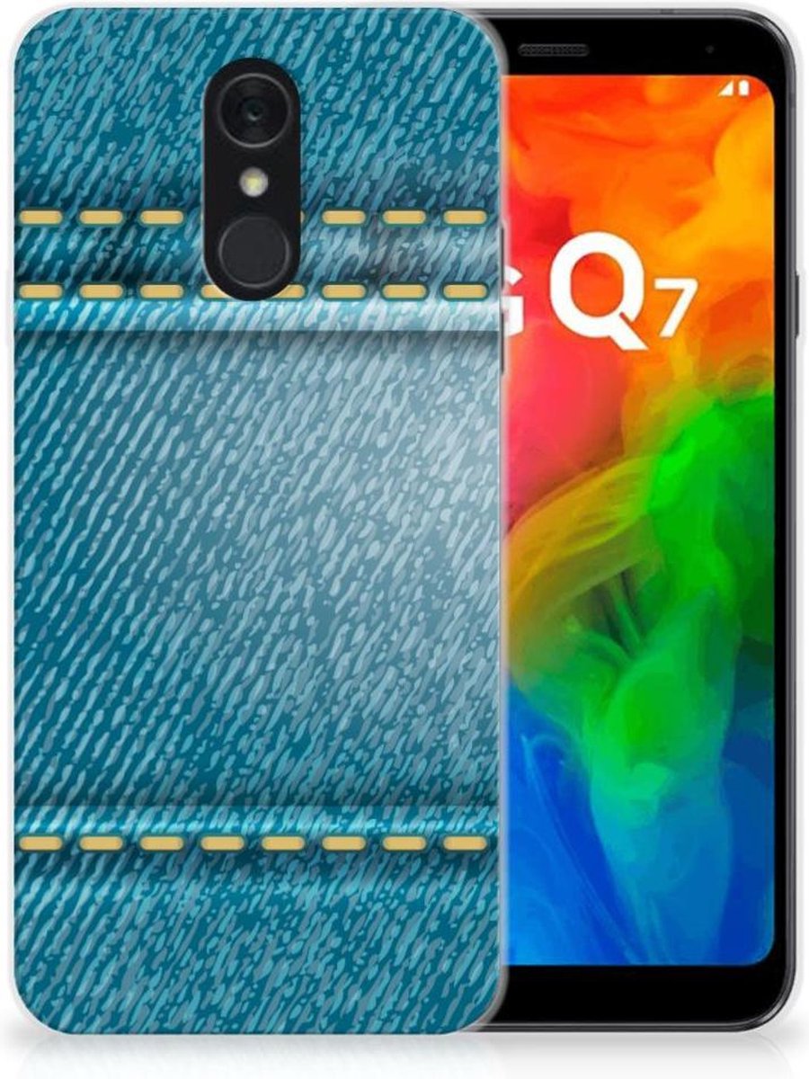 TPU Hoesje voor LG Q7 Silicone Back Cover Jeans