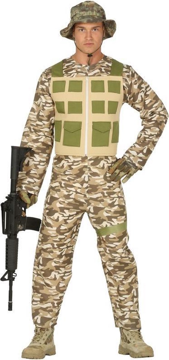 Draaien lood niettemin Leger/soldaat woestijn/camouflage verkleed kostuum voor heren - Army  thema... | bol.com