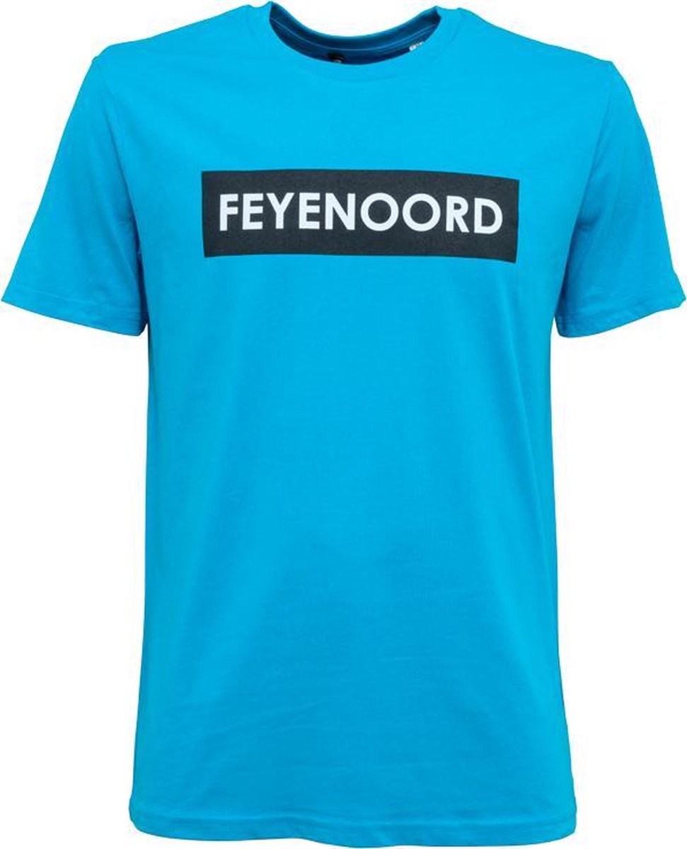 Feyenoord T-Shirt Lifestyle, blauw, Heren (L)