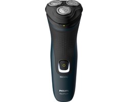 Philips 1000 series S1121/41, Roterend scheerapparaat, Zwart, AC/Batterij, Nikkel-Metaalhydride (NiMH), Ingebouwde accu, 40 min