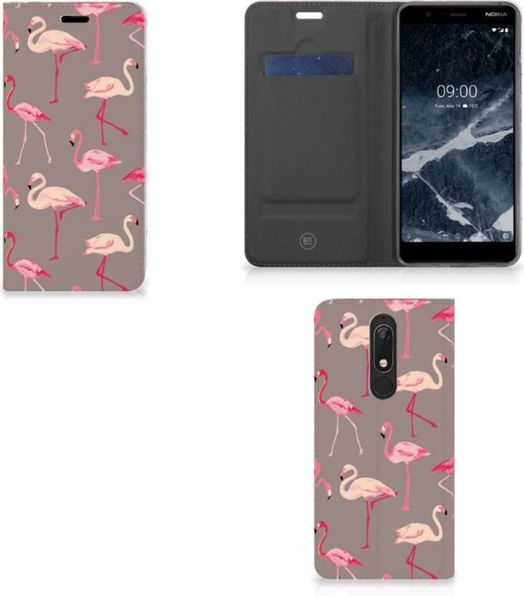 Nokia 5.1 (2018) Hoesje maken Flamingo