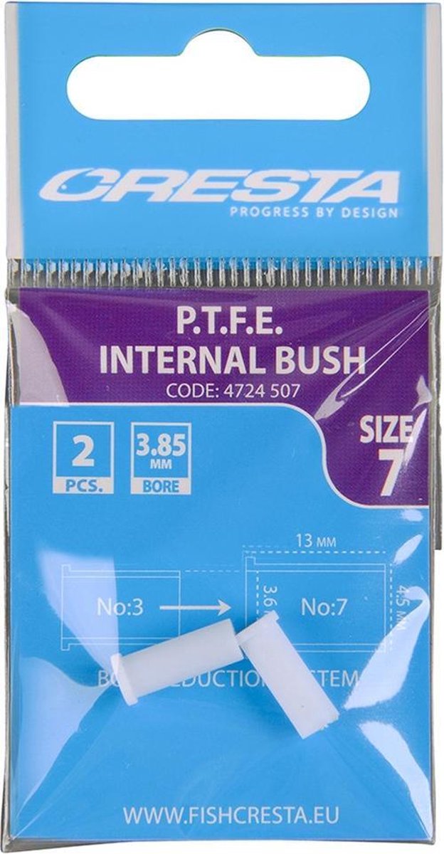 Cresta PTFE Bush Internal - Maat 7 - Wit