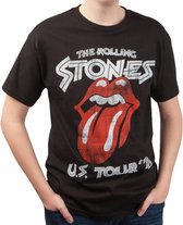 Rockstarz T-shirt The Rolling Stones Vintage Tongue Houtskool