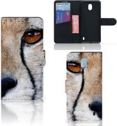 Nokia 1 Plus Telefoonhoesje met Pasjes Cheetah