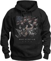 Kiss Hoodie/trui -M- Made In The USA Zwart