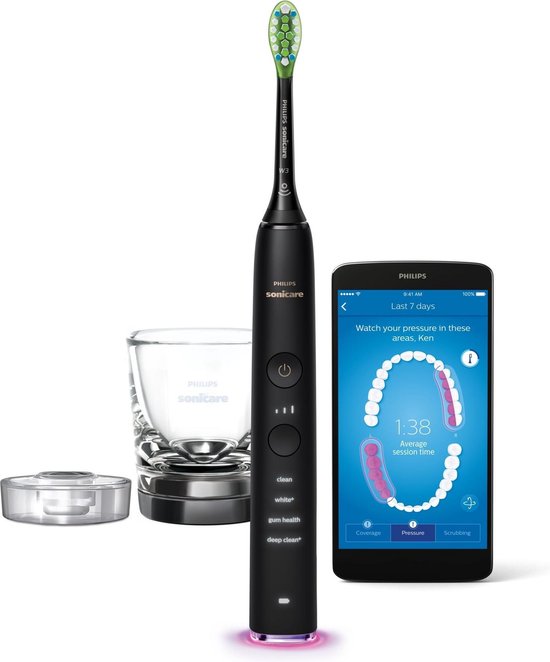 Philips HX9901/14 brosse à dents électrique Adulte Brosse à dents à ultrasons Noir
