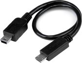 StarTech.com   20 cm USB OTG kabel Micro USB naar Mini USB M/M USB OTG Adapter