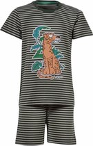 Woody pyjama jongens - streep - panter - 201-1-PZA-Z/916 - maat 92