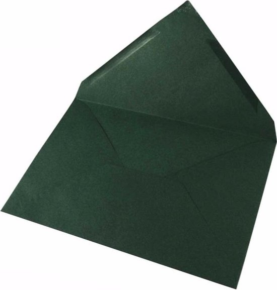 10x donkergroene enveloppen voor A6 kaarten - envelop / brieven