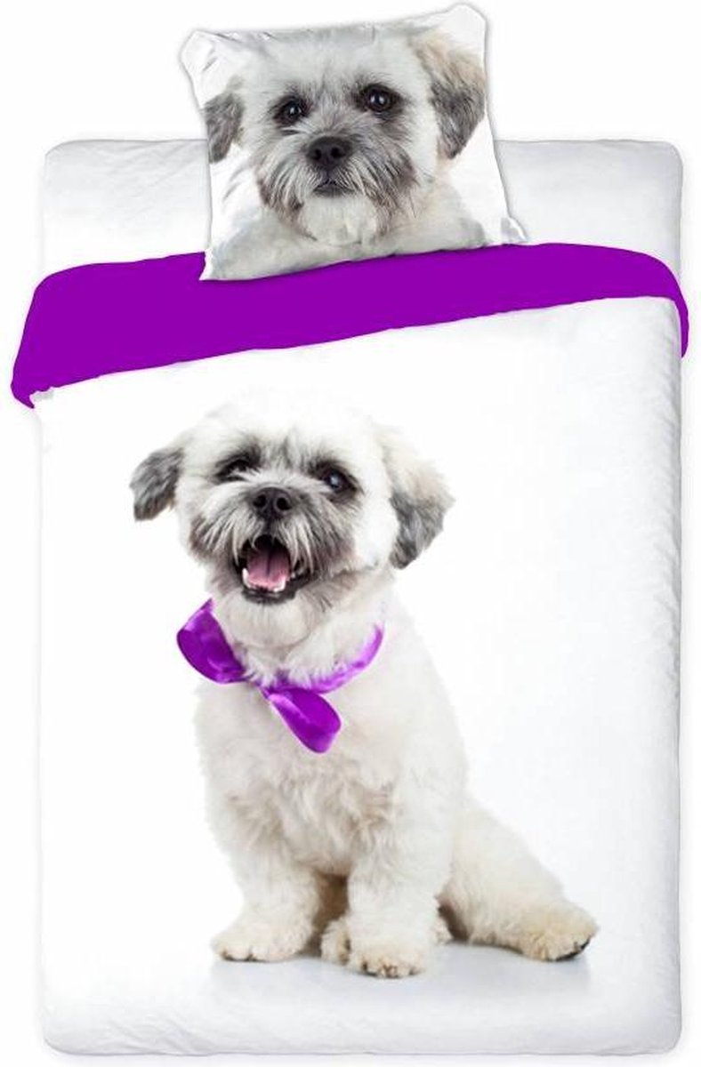 Dekbedovertrek My dog Maat: 1-Persoons 140x200 + 1 Sloop