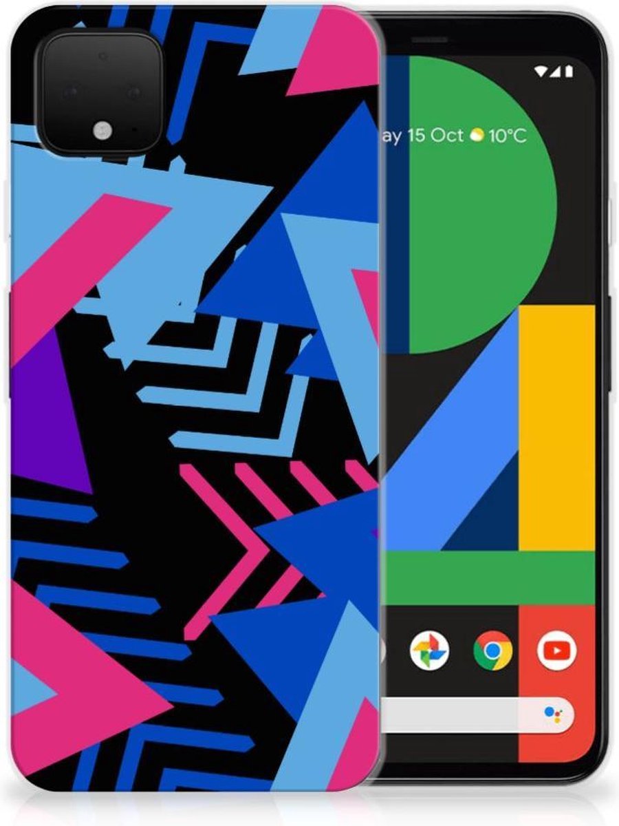Google Pixel 4 XL TPU Hoesje Funky Triangle