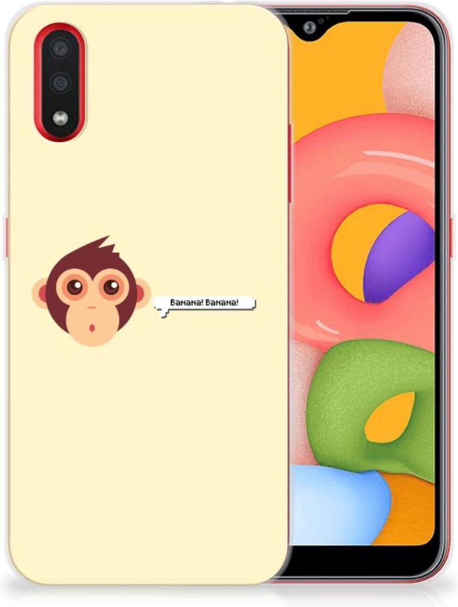 Samsung Galaxy A01 Telefoonhoesje met Naam Monkey