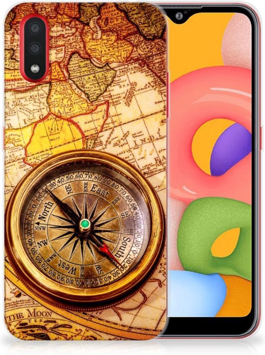 Samsung Galaxy A01 Siliconen Back Cover Kompas