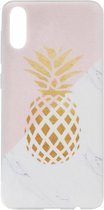 ADEL Siliconen Back Cover Softcase Hoesje Geschikt voor Samsung Galaxy A50(s)/ A30s - Ananas