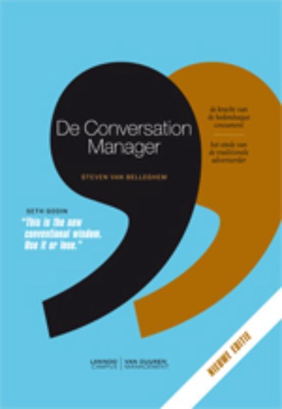 Cover van het boek 'De conversation manager' van Steven van Belleghem