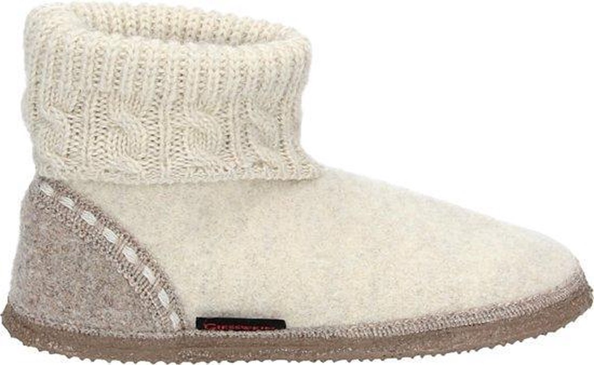 Giesswein FREIBURG - Dames pantoffels - Kleur: Wit/beige - Maat: 38